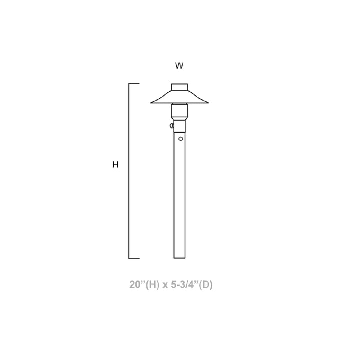 Westgate LA-010 20" Tall LED Area Light