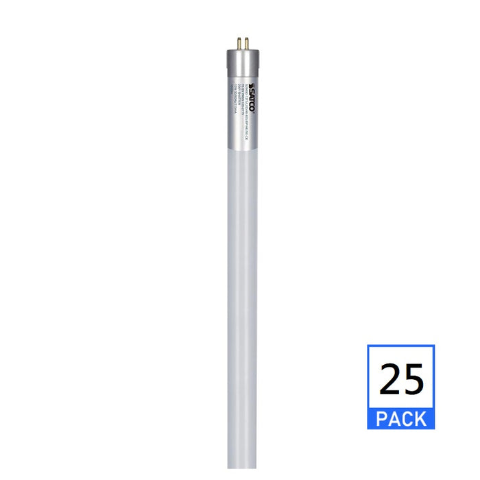 Satco S39719 25W LED T5 Ballast Bypass Lamps, 5000K, 25-Pack