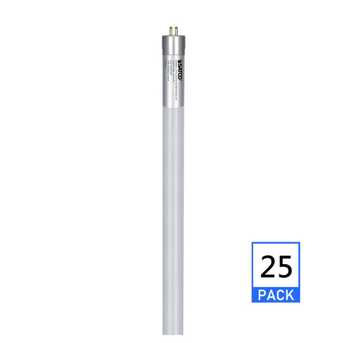 Satco S28697 16W 4' LED T5 Ballast Bypass Lamps, 4000K, 25-Pack