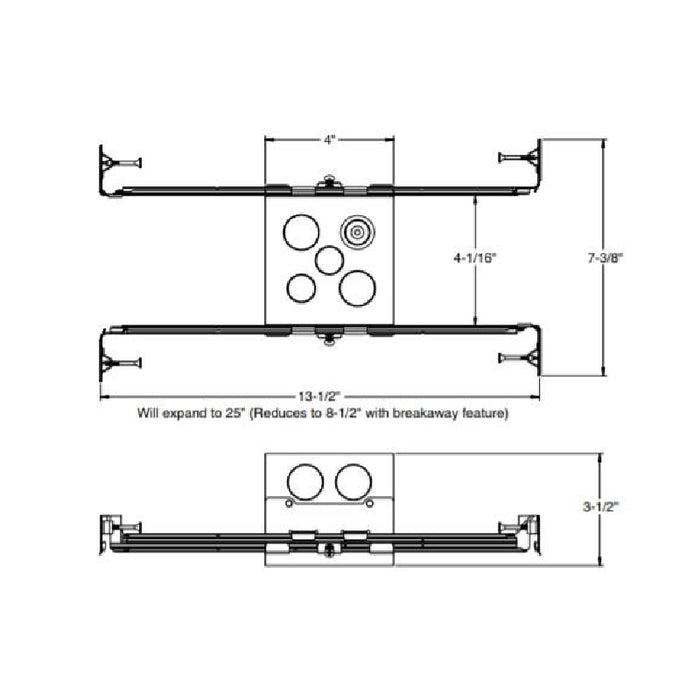 Juno IC1JB 4" IC New Construction Junction Box Housing for Use in Fire Rated Ceilings