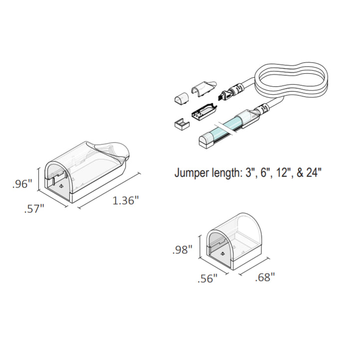 Diode LED NEON BLAZE Connector Accessory