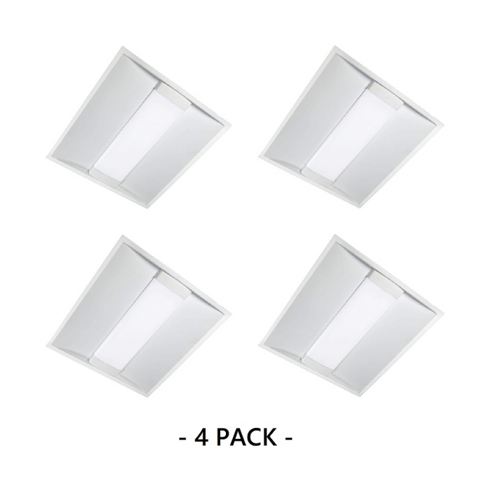 Metalux Achieva Recessed 22ARS 2x2 LED Center Basket Troffer, Selectable CCT & Lumens, 120-277V