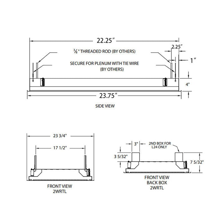 Lithonia 2WRTL 2x2 Wet Location Recessed LED Troffer