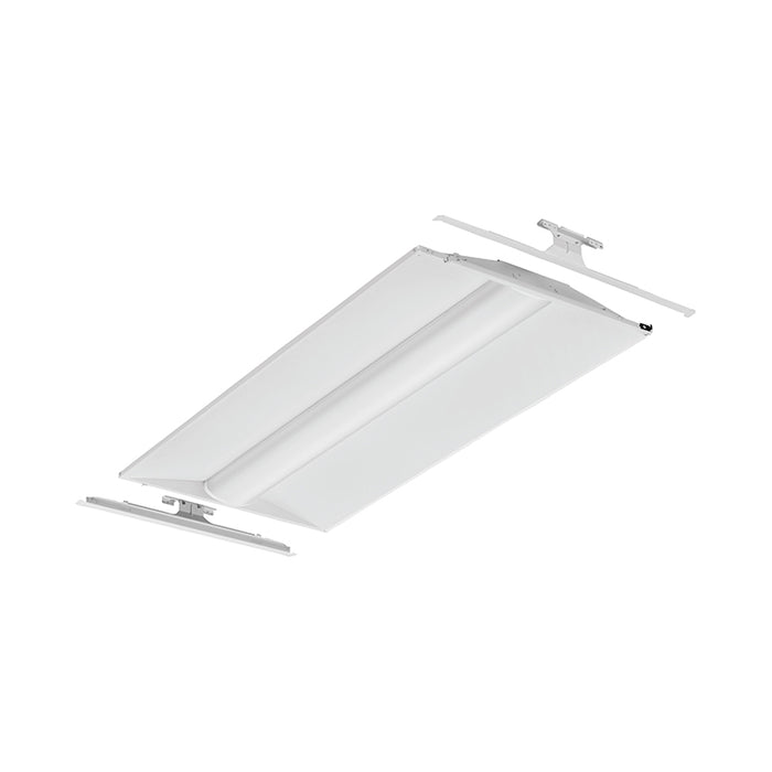 Lithonia 2BLT4R 2x4 29W LED Troffer Relight Kit, 4000 Lumens, Curved Linear Prisms Diffuser, Dims to 10%, 80+ CRI, 120-277V