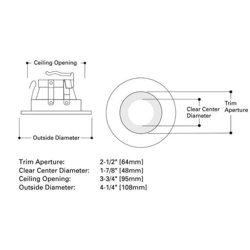 Halo 3008 3" Flat Frosted Perimeter Glass Shower Trim
