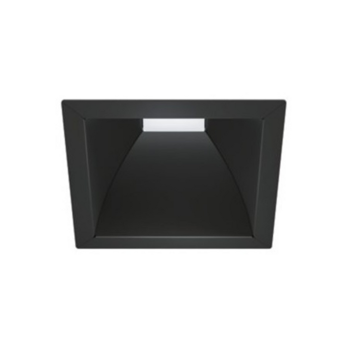 Halo Commercial 41SQ 4" Square Reflector, Medium Distribution - Matte Black/Black Flange