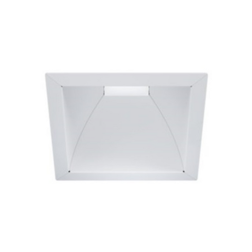 Halo Commercial 41SQ 4" Square Reflector for Integral Emergency Housing, Medium Distribution - Matte White/White Flange