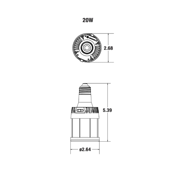 LEDvance 42000 10W/15W/20W HID Replacement Lamp, E26 Base