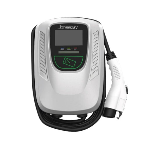 BreezEV EVC-L2-48A Smart Level 2 Electric Vehicle Charger w/ OCPP Networked, 48 Amp, 1 Year PRO Plan