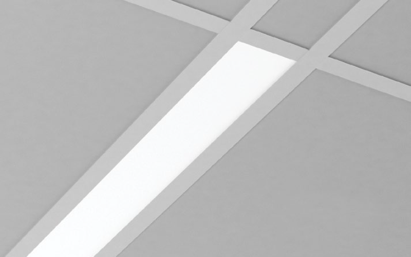 Metalux 8RBG6-SL1-L8SCT3 4 3/16" Aperture Slot, 6" Grid Spacing, 8' Length, Lumen and CCT Selectable,  0-10V Dimming, 120-277V
