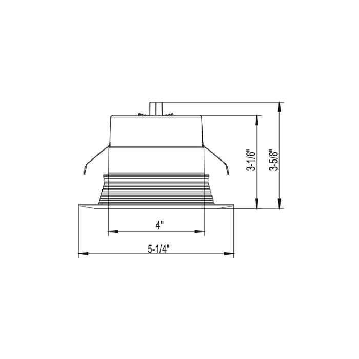Juno Contractor Select 4BEMW SWW5 E Series 4" Switchable White Baffle LED Retrofit Module