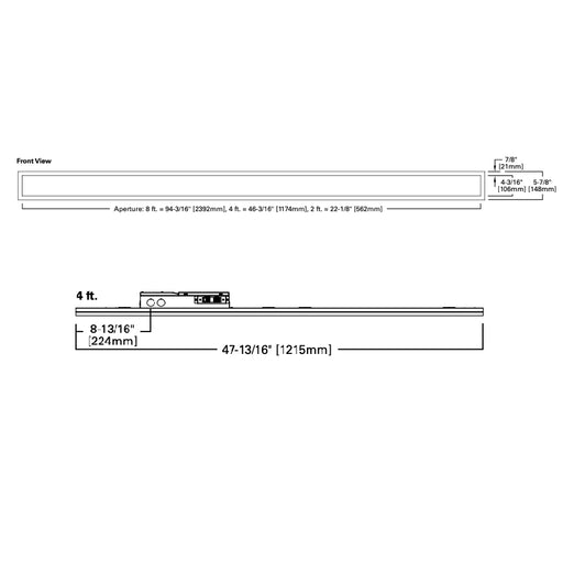 Fail-Safe FSN6 4-ft LED Sealed Narrow, 3CCT & Lumen Selectable