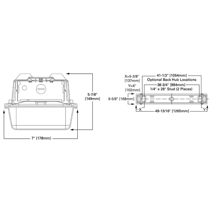 Fail-Safe 4VRVT2 4-ft LED Tamper Resistant Vaportite, 6000lm