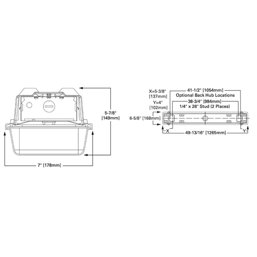 Fail-Safe 4VRVT2 4-ft LED Tamper Resistant Vaportite, 8000lm