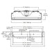 Metalux WNLED 4-ft 37.7W LED Wraparound, 5000 Lumens, 0-10V Dim, 120-277V