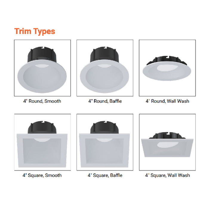Halo ML4 4" Round Smooth Canless LED Downlight, Dim to Warm