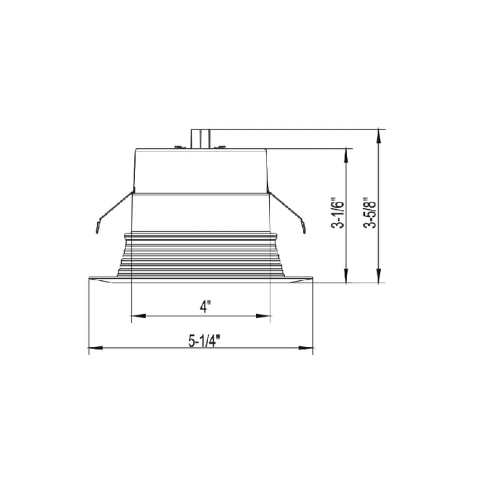 Juno Contractor Select 4SEMW SWW5 E Series 4" Switchable White Smooth LED Retrofit Module