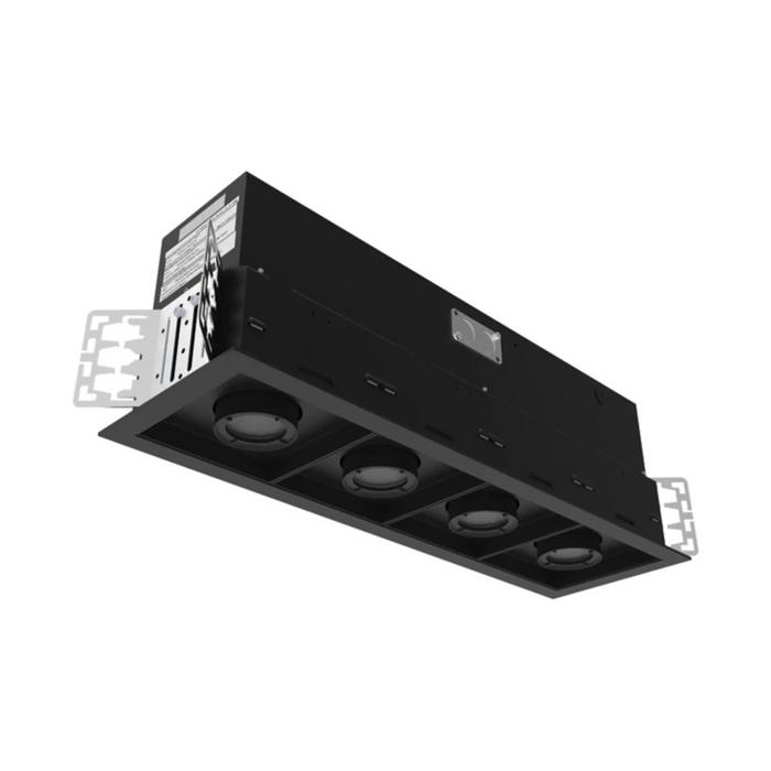 Halo Commercial HCM4 4-Head Adjustable Multiple New Construction Housing - Matte Black