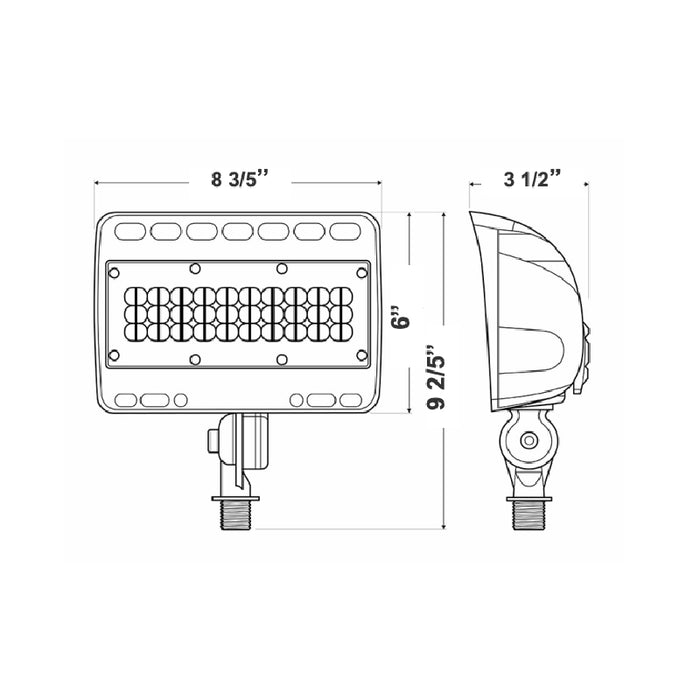 Westgate LF4 50W 12V Integrated LED Wall Wash Light, 3000K