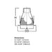 Halo 5125 5" Full Cone Baffle, Self-flange
