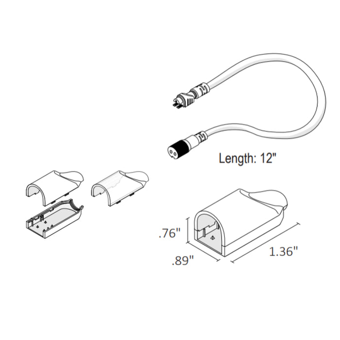 Diode LED NEON BLAZE Connector Accessory