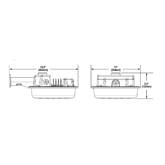 LEDvance 61751 18W/36W/55W LED Dusk to Dawn Area Light