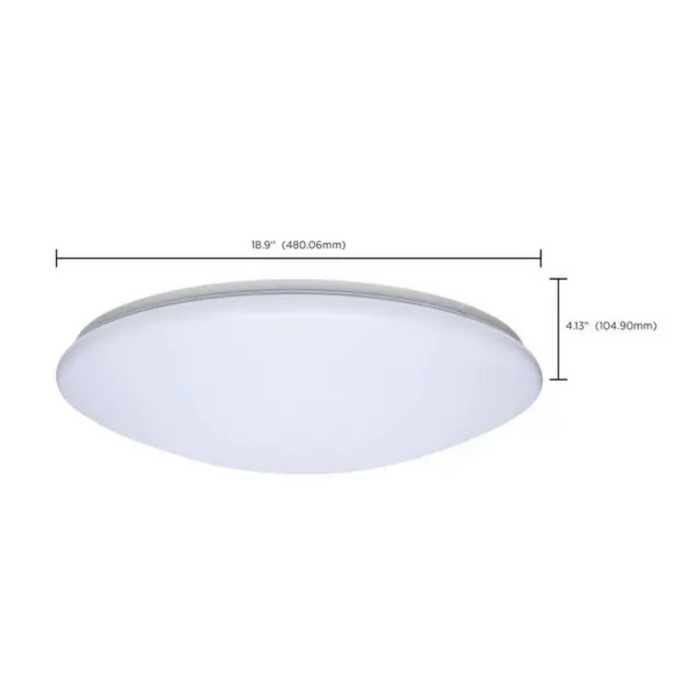 Nuvo 62-1858 19" LED Cloud Flush Mount, 5CCT Selectable, 120V, White Finish