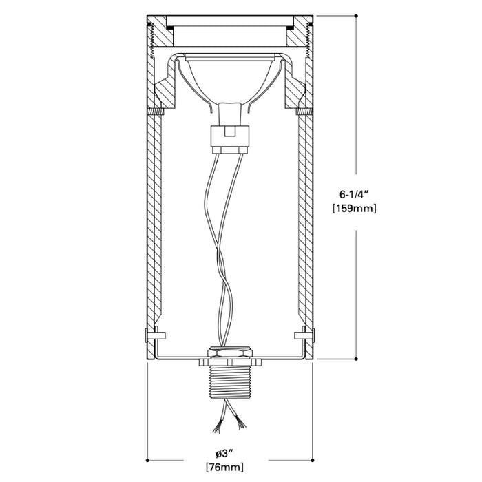 Boca 630 3" 50W MR16 Low Voltage In-Ground Well Light