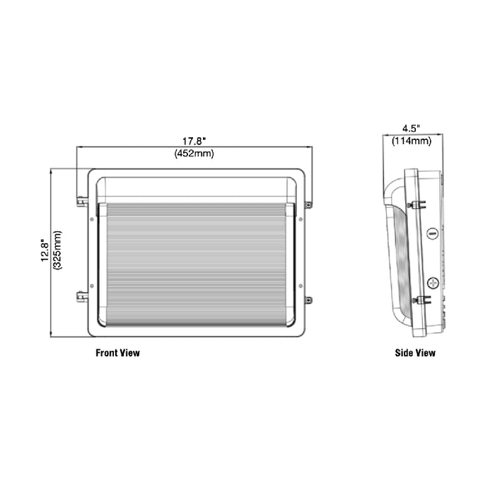 LEDvance 63657 80W/100W/120W LED Dual Selectable Non-Cutoff Wall Pack