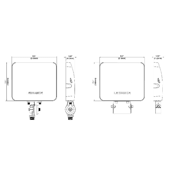 LEDvance 63861 35W/45W/60W LED Flood Light, Watt/CCT Selectable, Up to 9000 Lumens, 120-347V