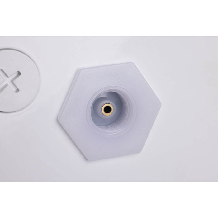 Nuvo 65-1161 100W/150W/200W  LED Washdown Round High Bay, 2CCT & 3 Lumens Selectable, 277-480V