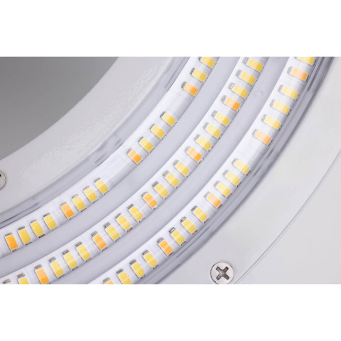 Nuvo 65-1161 100W/150W/200W  LED Washdown Round High Bay, 2CCT & 3 Lumens Selectable, 277-480V