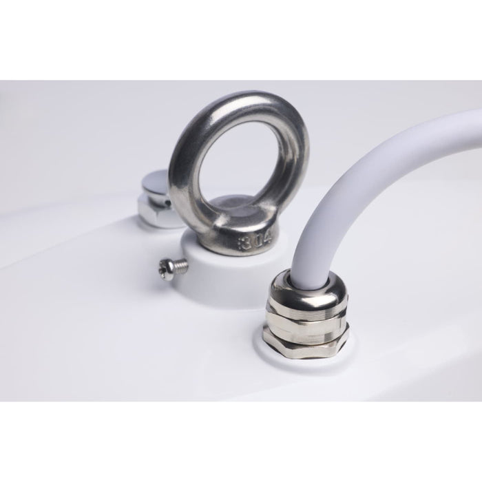 Nuvo 65-1161 100W/150W/200W  LED Washdown Round High Bay, 2CCT & 3 Lumens Selectable, 277-480V