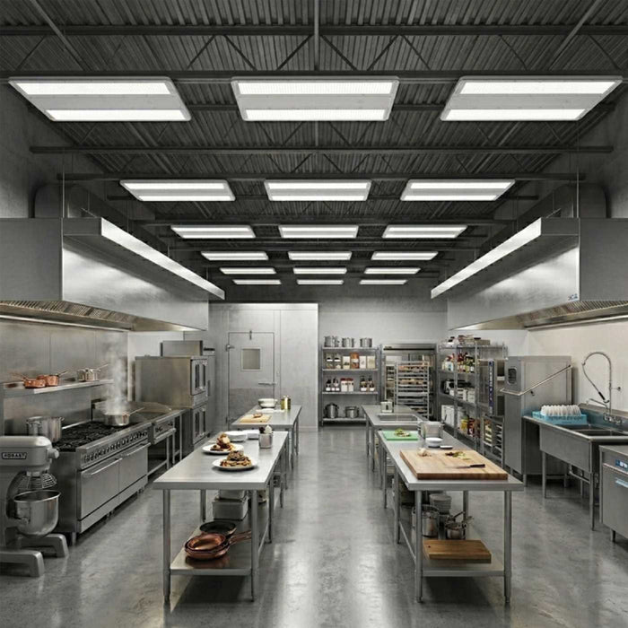 Nuvo 65-1171 120W/135W/160W LED Washdown Linear High Bay, 3CCT Selectable, 120-347V