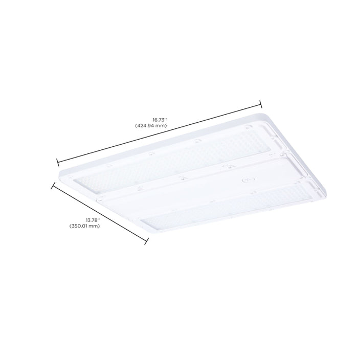 Nuvo 65-1170 70W/90W/105W LED Washdown Linear High Bay, 3CCT Selectable, 120-347V