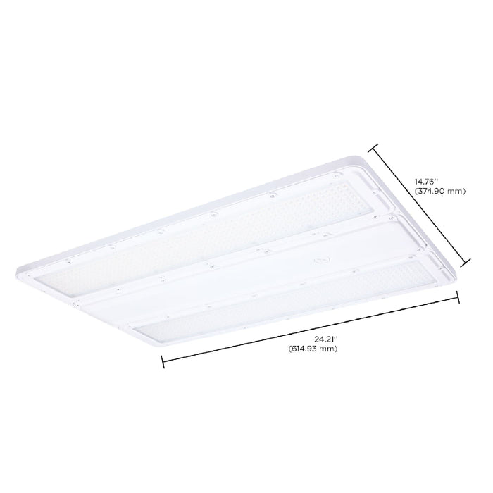 Nuvo 65-1172 180W/220W/240W LED Washdown Linear High Bay, 3CCT Selectable, 120-347V