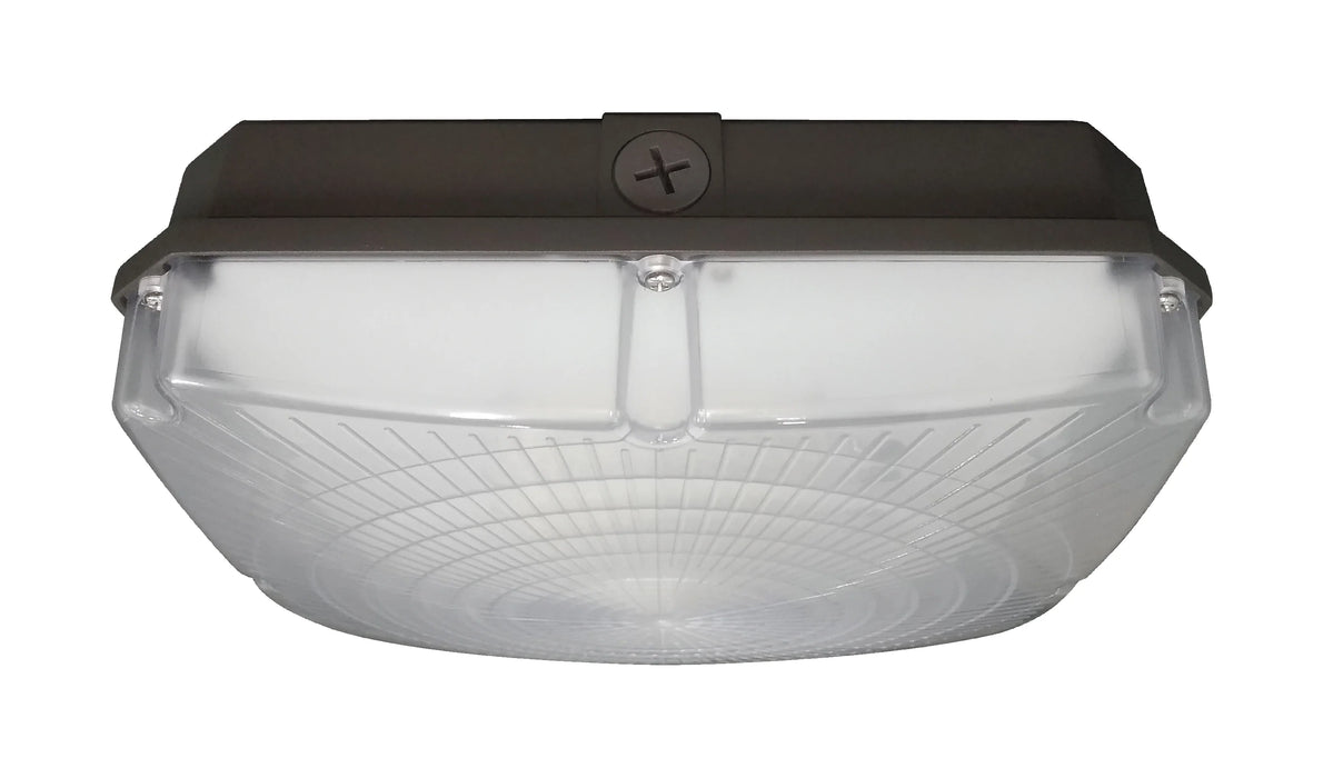 Nuvo 65-139 8.5" 28W LED Canopy Light, 5000K,  3360 Lumens, Bronze, 120-277V