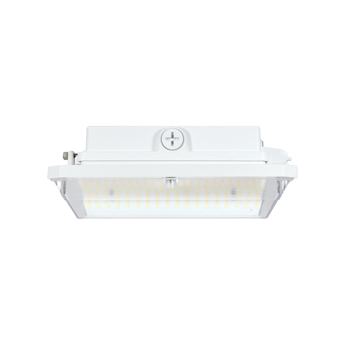 Nuvo 10" Square 60W/75W/90W LED Wide Beam Angle Canopy Light, CCT Selectable