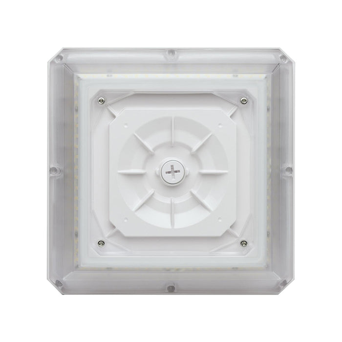 Nuvo 10" Square 20W/30W/45W LED Wide Beam Angle Canopy Light, CCT Selectable