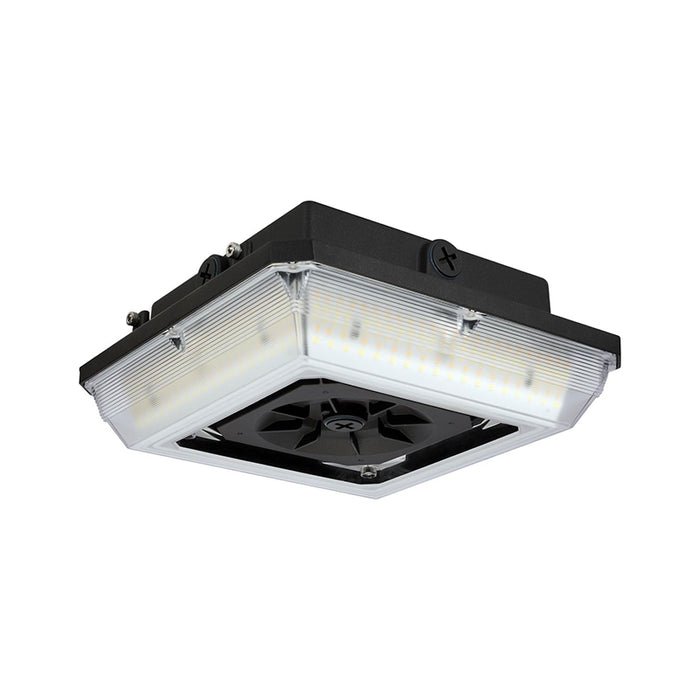 Nuvo 10" Square 20W/30W/45W LED Wide Beam Angle Canopy Light, CCT Selectable