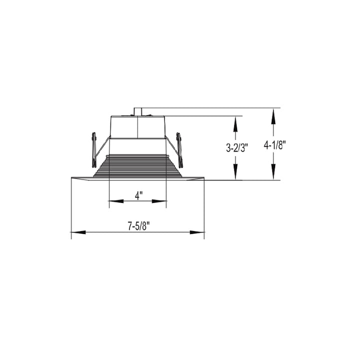 Juno Contractor Select 65BEMW 5"/6" 11W LED Switchable White Trim Kit, Baffle, CCT Selectable