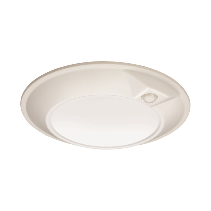 Juno Contractor Select JSBT 6" SlimBasics Tapered LED Switchable White Surface Mount Disk Light with Sensor