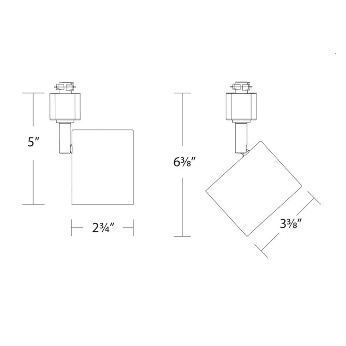WAC J-8020 Charge 15W LED Track Head, J Track