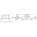 Metalux 8VT2 8-ft LED Industrial Vaportite, 9000lm