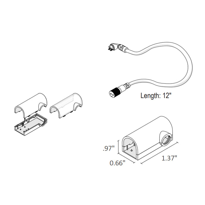 Diode LED NEON BLAZE Connector Accessory