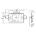 Sure-Lites APCH7RGSQ30 Square Headed Combination LED Exit Sign and Emergency Light, Remote Capacity