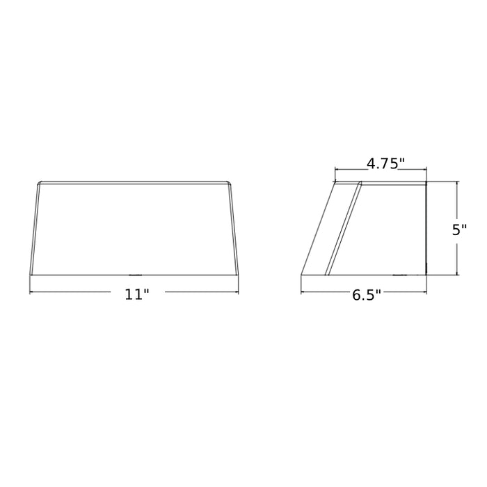 Lithonia ARC1 LED P2 LED Wall Mount, 2000lm, 120-277V, Dark Bronze