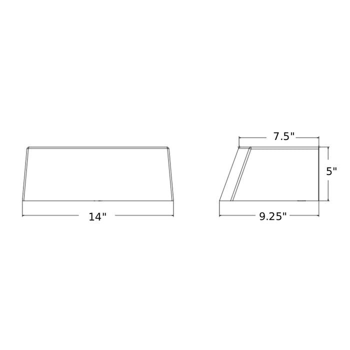 Lithonia ARC2 LED P3 24W LED Wall Mount, 3000lm, 120-277V, 4000K, Dark Bronze