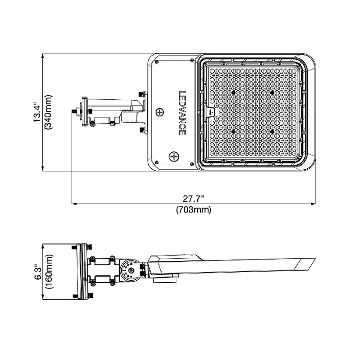 LEDvance AREAFLD 180W/240W/300W LED Performance Class Dual Selectable Area Light