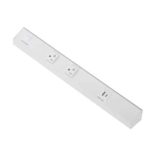 American Lighting ATOM 18" 120V AC Power Strip - White